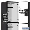 Salsbury Industries 3 Tier Designer Locker, 54"Wx76"Hx18"D, 9 Door, Black 18-23368BLK